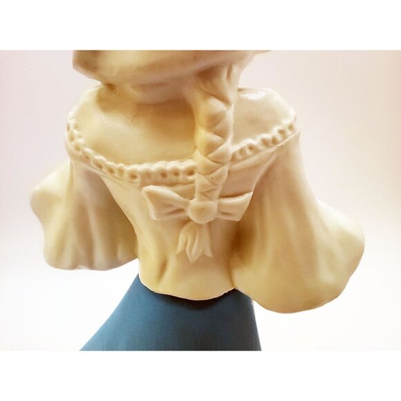 Avon Dutch Woman Figurine Holding Flowers Somewhere Cologne Bottle Vintage 7 In - Picture 9 of 14